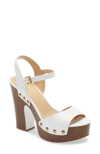 Michael Michael Kors Leonor Platform Optic White 9 M